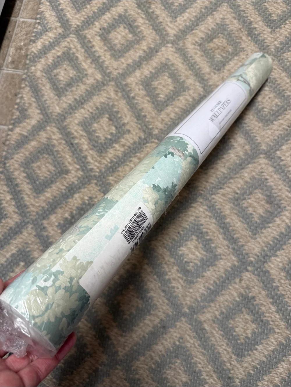 Anthropologie Green Scenic Tree Botanical Wallpaper